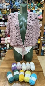 příze Cotton Eight -1170 starorůžová