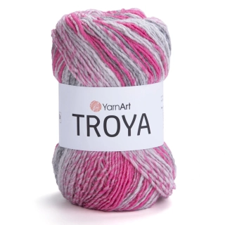 YarnArt Troya - 2116 růžovo bílá